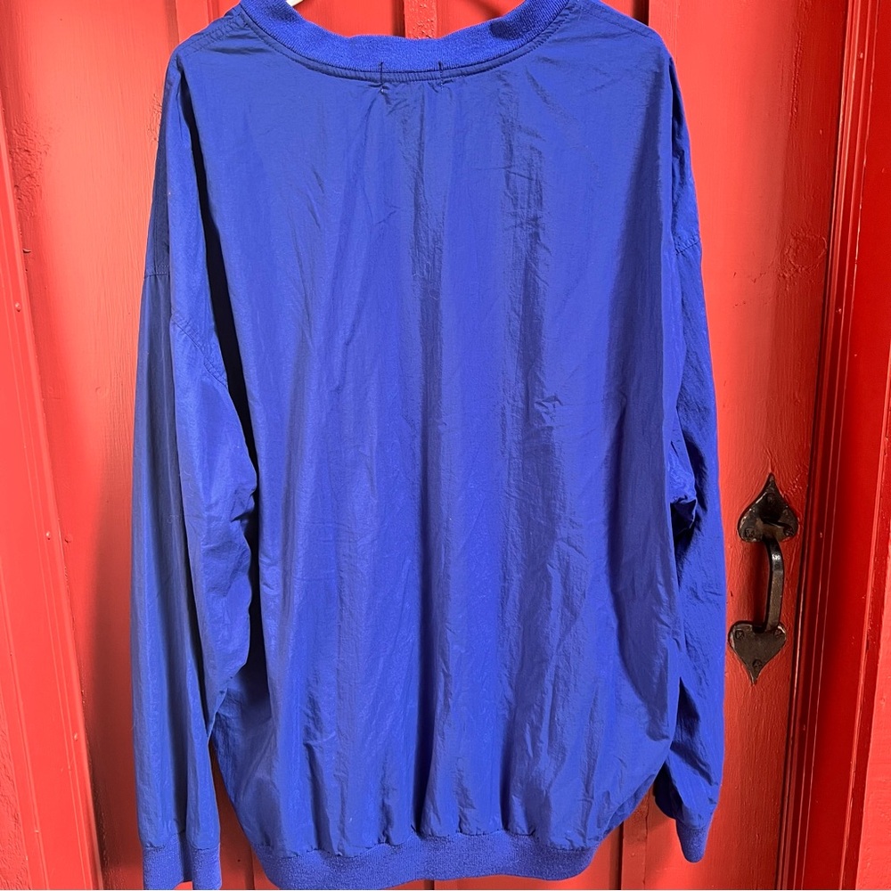 Vintage-Men’s IZOD Blue Pullover Windbreaker Golf Jacket-Size XL - V Neck. - Picture 5 of 6